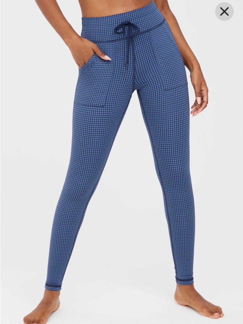 OFFLINE By Aerie Mini Houndstooth Drawcord Legging